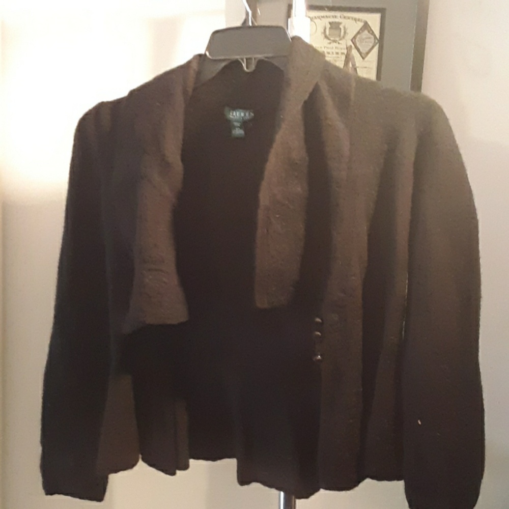Short spring wool jacket